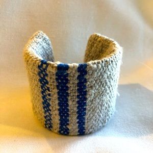 Linen cuff bracelet SOLD
